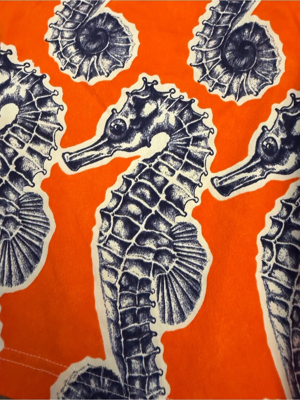 VILEBREQUIN Meia Seahorse Print Board Shorts Orange (M2)